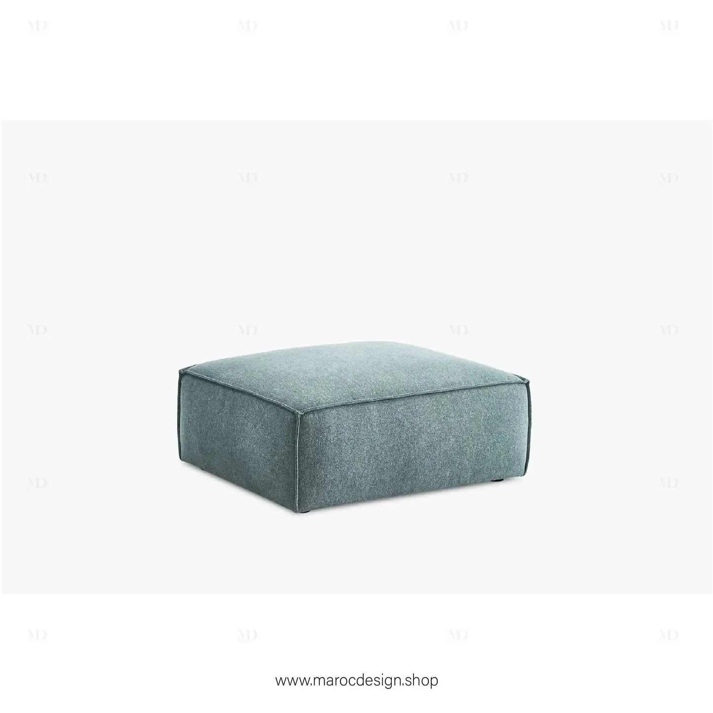 Pouf BOXTER - Élégance Moderne et Polyvalence-canapé, fauteil, pouf, meridienne-Maroc Design-Noir-Maroc Design