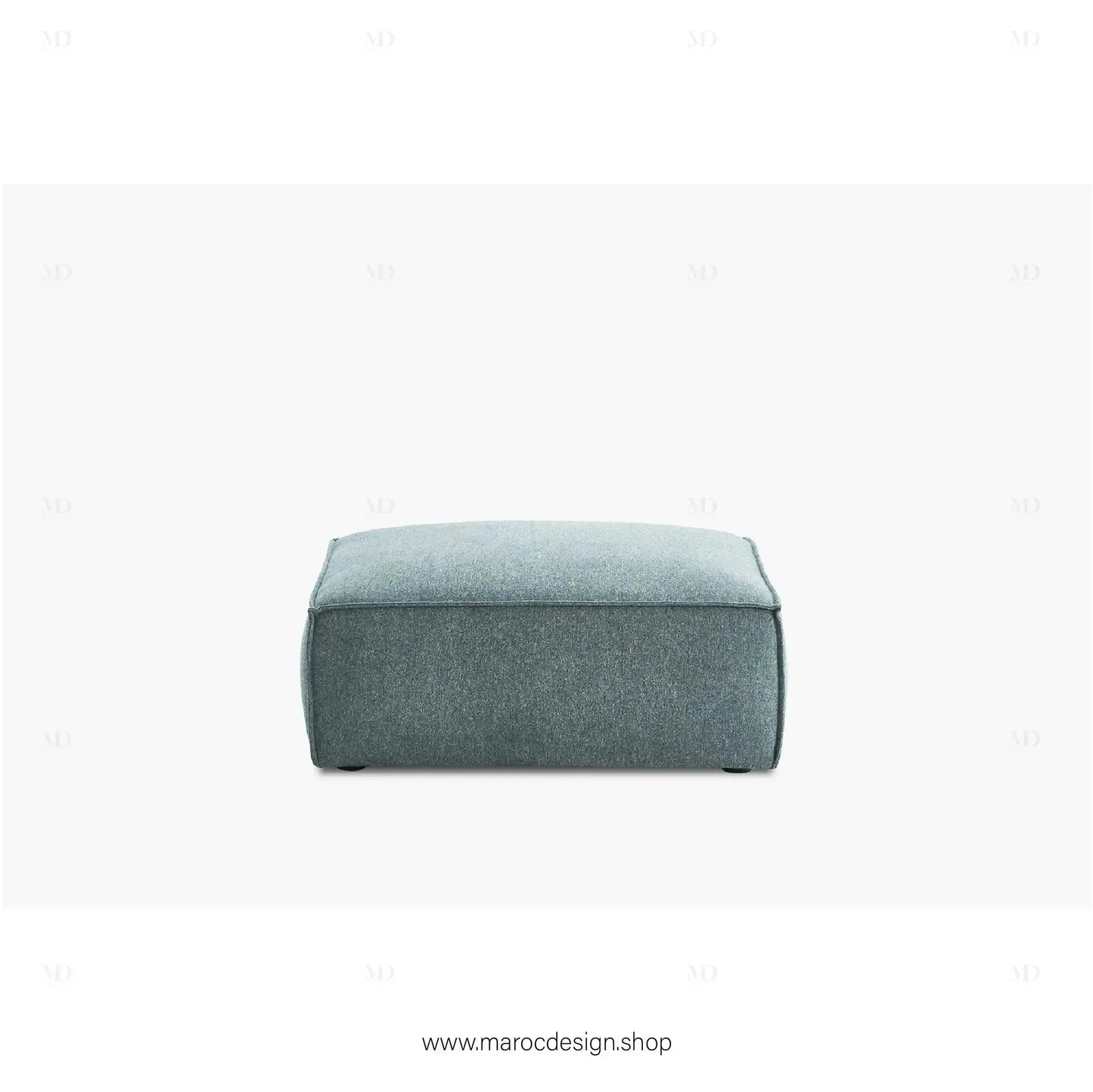 Pouf BOXTER - Élégance Moderne et Polyvalence-canapé, fauteil, pouf, meridienne-Maroc Design-Noir-Maroc Design