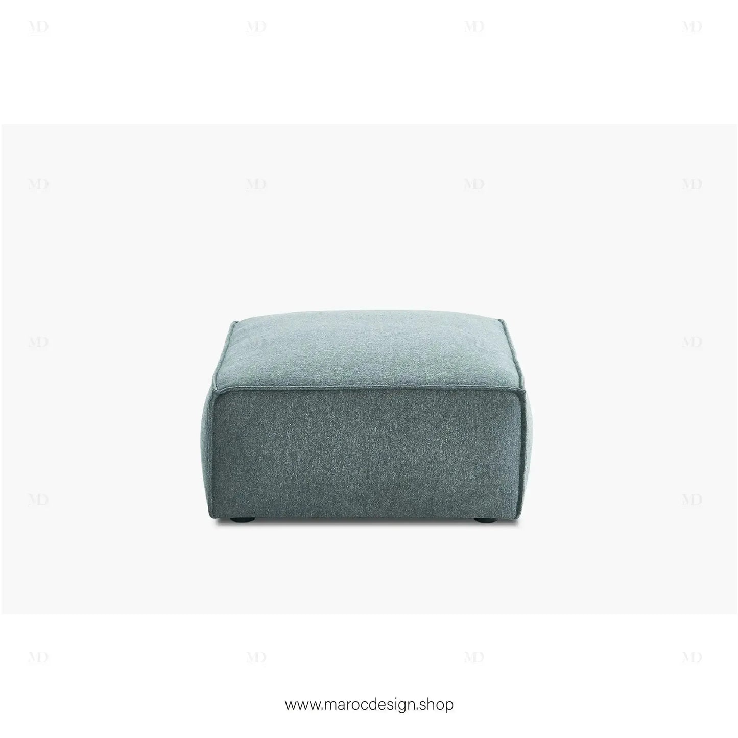 Pouf BOXTER - Élégance Moderne et Polyvalence-canapé, fauteil, pouf, meridienne-Maroc Design-Noir-Maroc Design