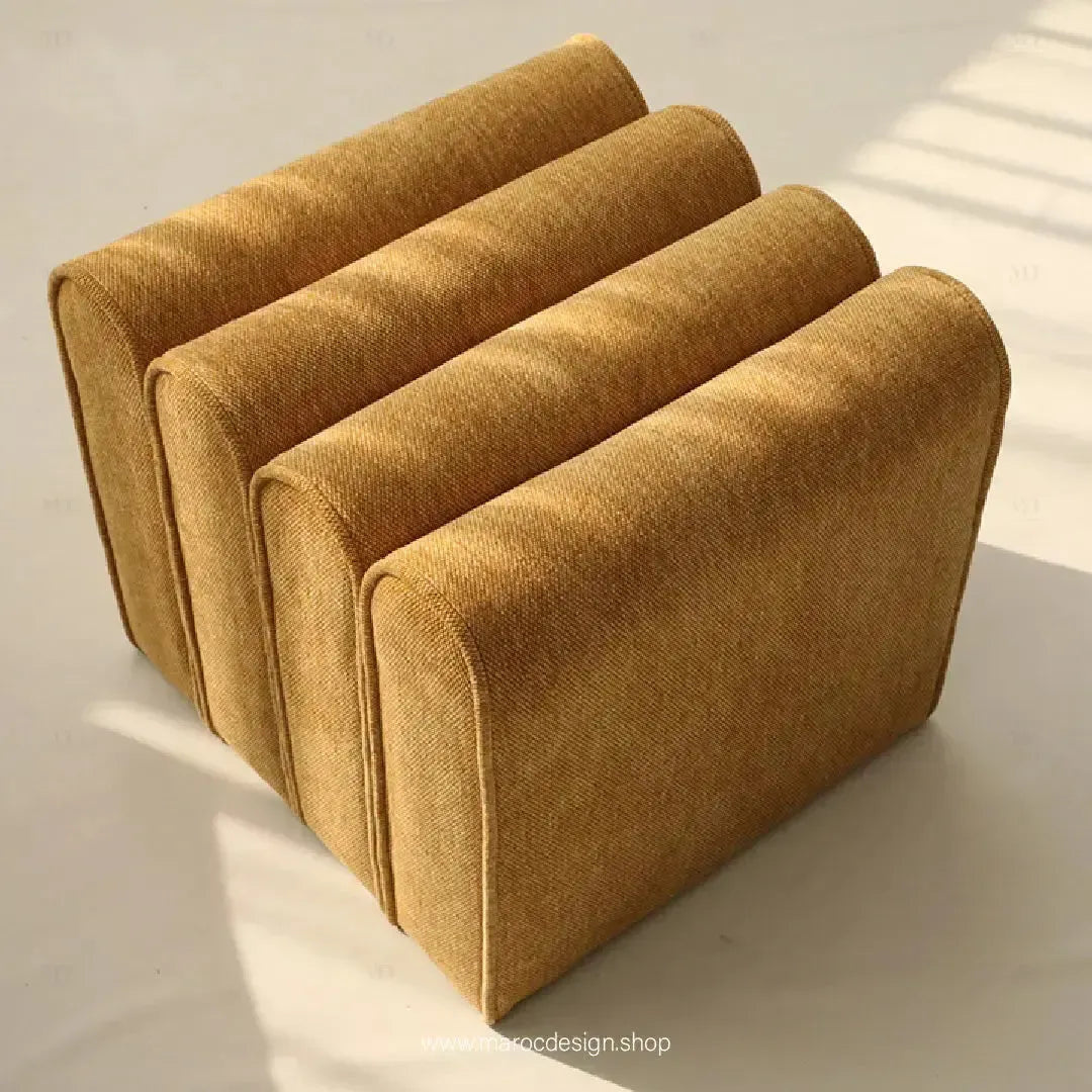 ROLAR Banc de Canapé en Tissu Simple et Confortable – Élégance et Fonctionnalité-Maroc Design-45-Velours-Gris-Maroc Design