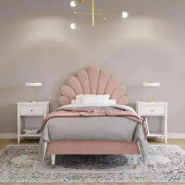 SHEL : Lit Confortable et Moderne pour une Chambre à Coucher Élégante et Fonctionnelle-Maroc Design-Blanc-Maroc Design