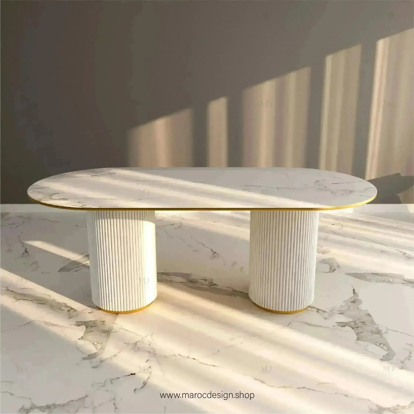 Table à Manger ANGEL 8 Places / Élégance Moderne / Collection PRESTIGIA-Table à Manger-Maroc Design-Maroc Design