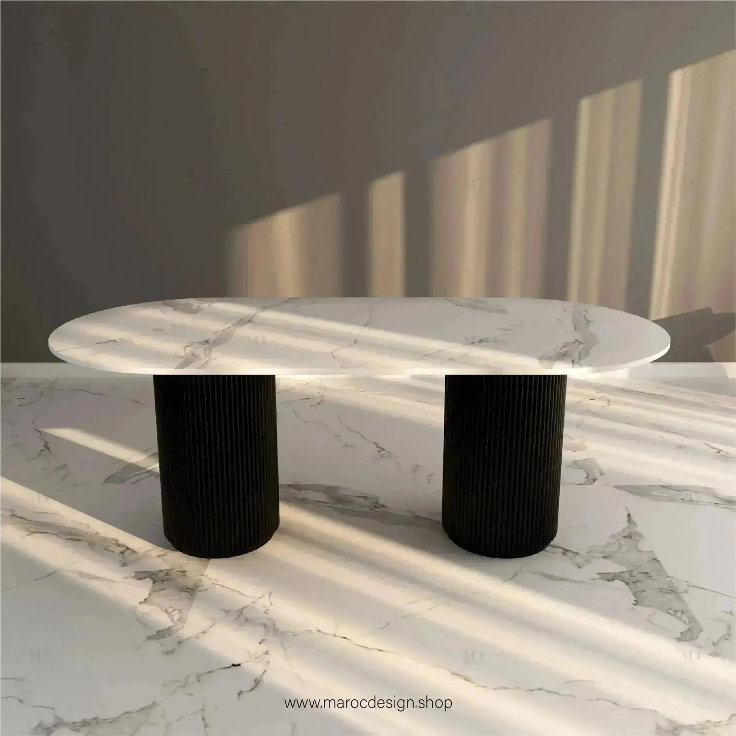 Table à Manger DIABLO 6 Places / Élégance Moderne / Collection PRESTIGIA-Table à Manger-Maroc Design-Maroc Design