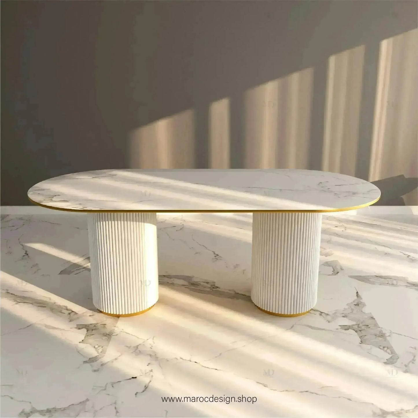 Table à Manger DIABLO 6 Places / Élégance Moderne / Collection PRESTIGIA-Table à Manger-Maroc Design-Maroc Design