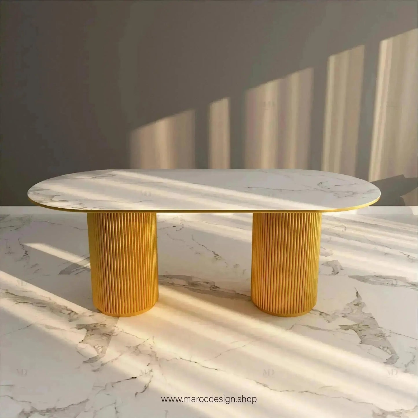 Table à Manger DIABLO 6 Places / Élégance Moderne / Collection PRESTIGIA-Table à Manger-Maroc Design-Maroc Design