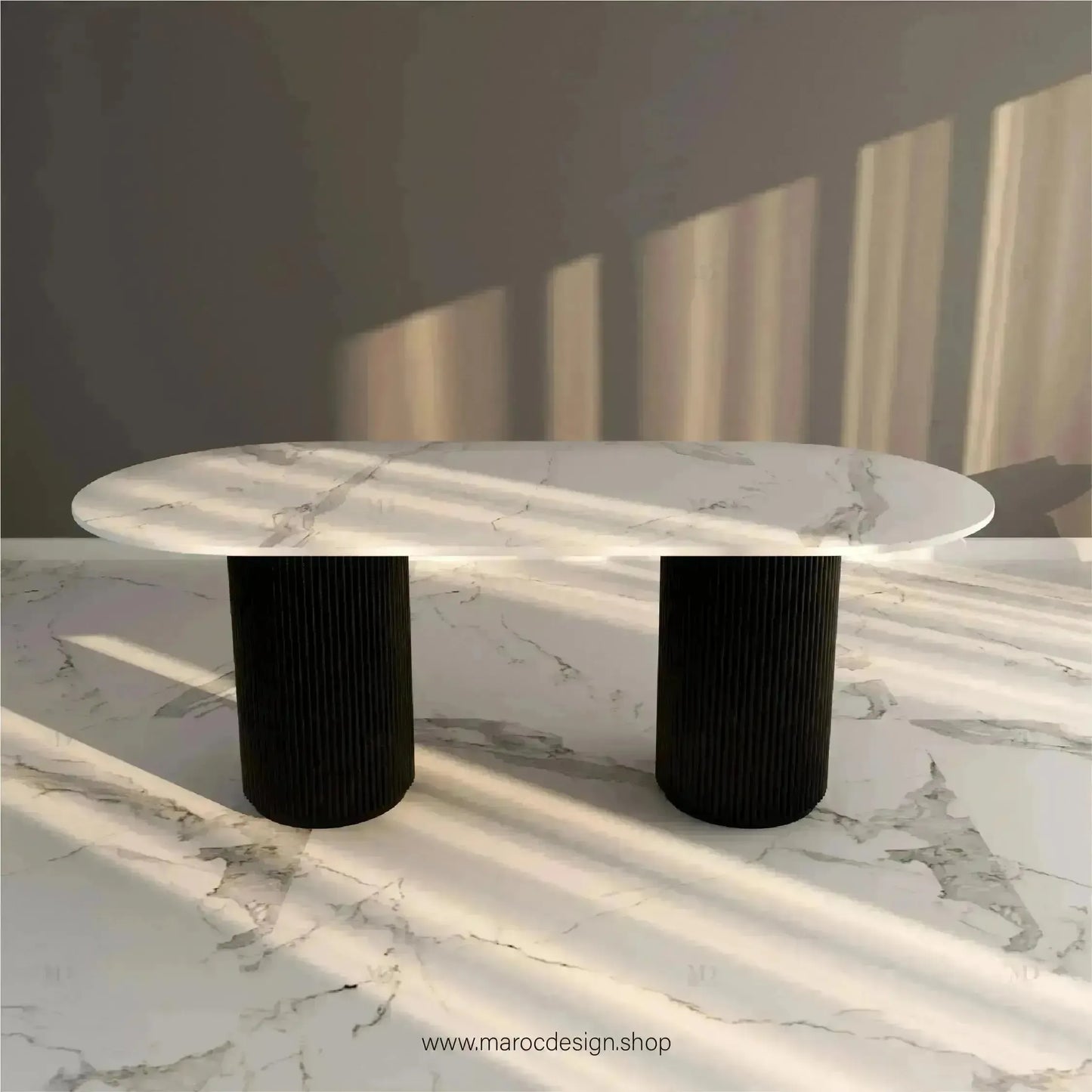 Table à Manger NEVADA 8 Places / Élégance Moderne / Collection PRESTIGIA-Table à Manger-Maroc Design-Maroc Design