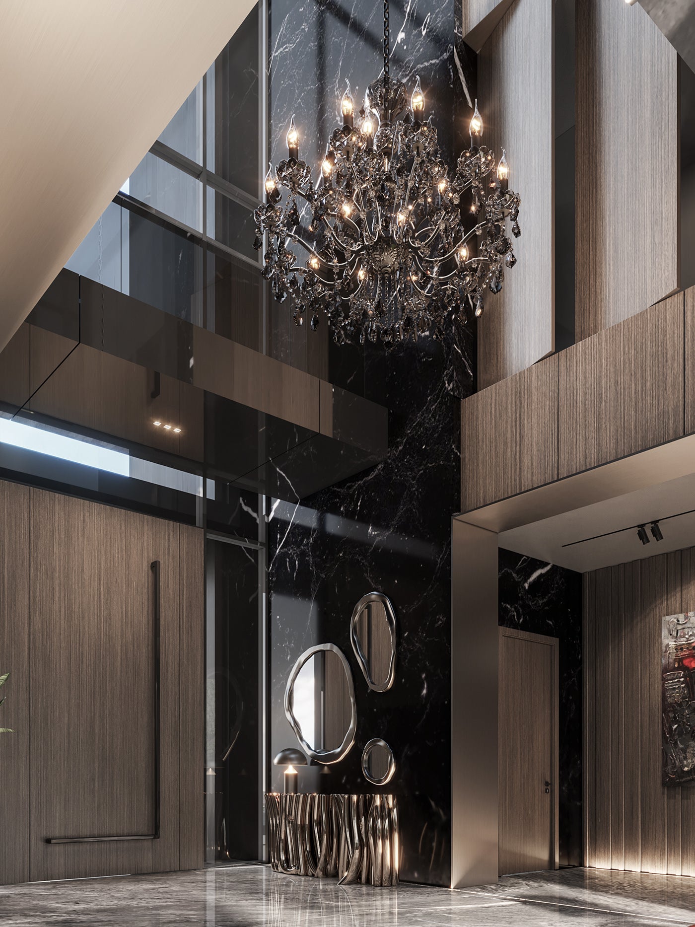 Salon contemporain aménagé clés en main par Maroc Design — architecture d'intérieur à Casablanca