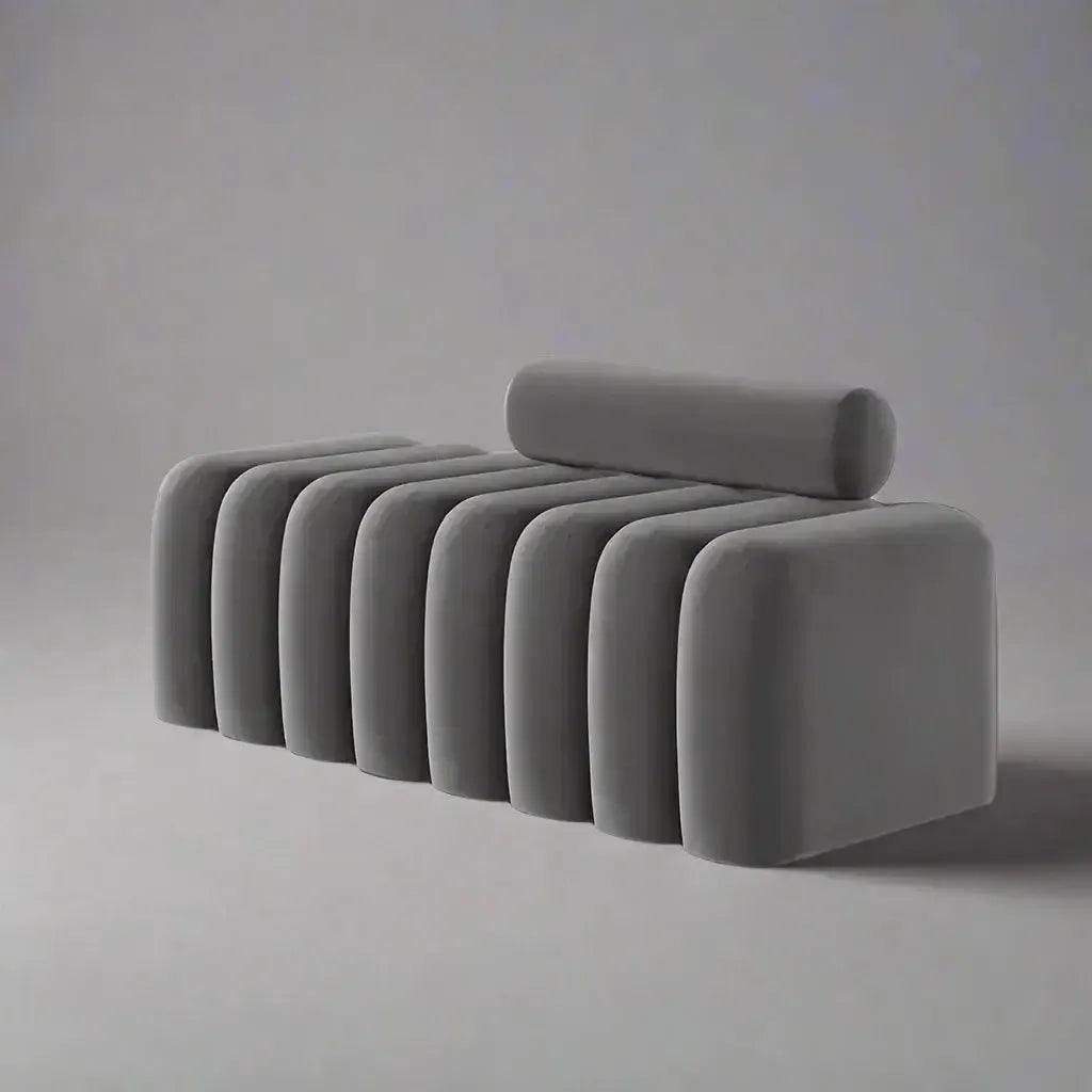 MODENA Banc Canapé / Découvrez le Charme et le Confort / By Maroc Design-Maroc Design-Noir & Blanc-120x45x60cm-Maroc Design