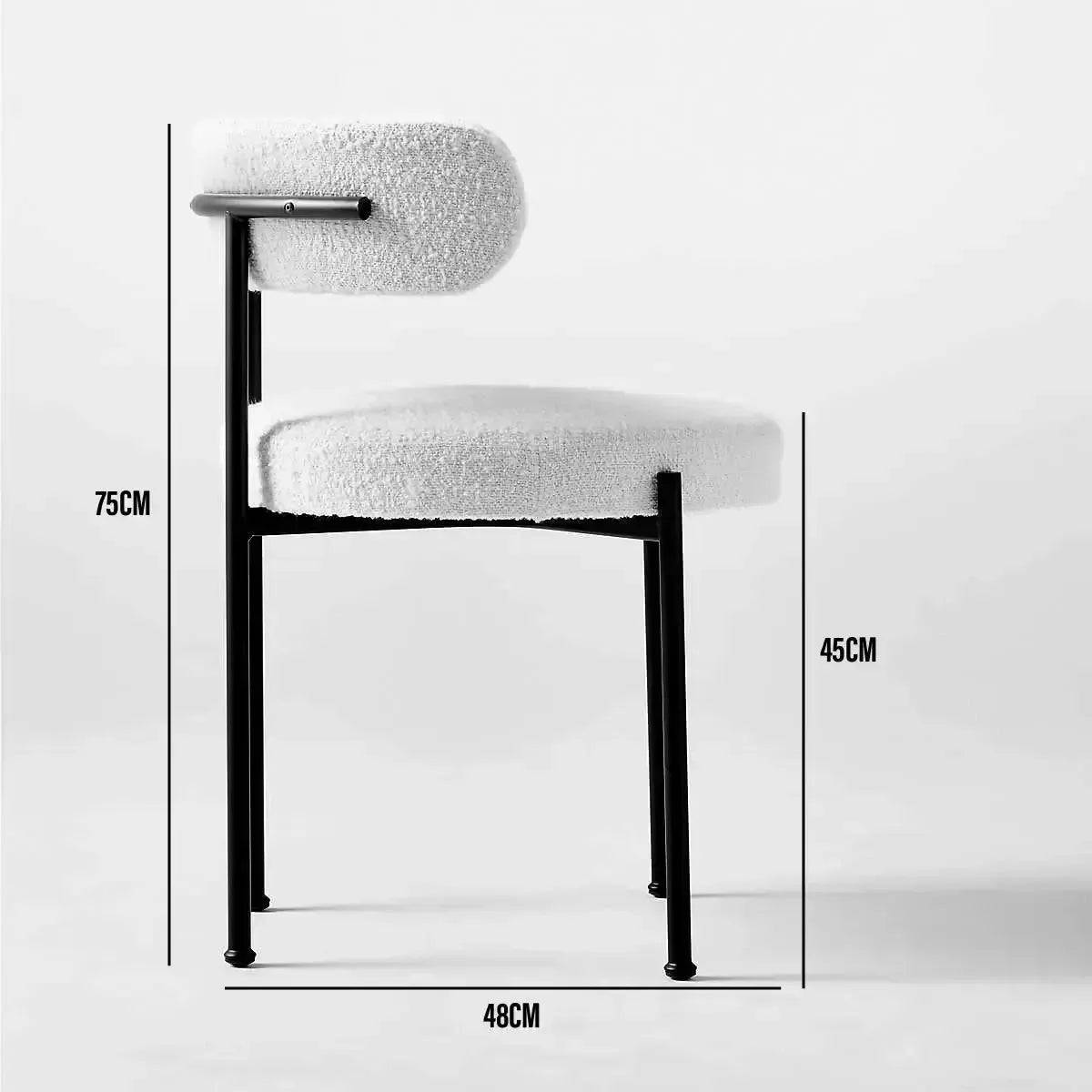 ALDO Chaise – Élégance et Polyvalence par Maroc Design-Chaise, Table à Manger, Chaise Bureau, café Restaurant-Maroc Design-Blanc-Maroc Design