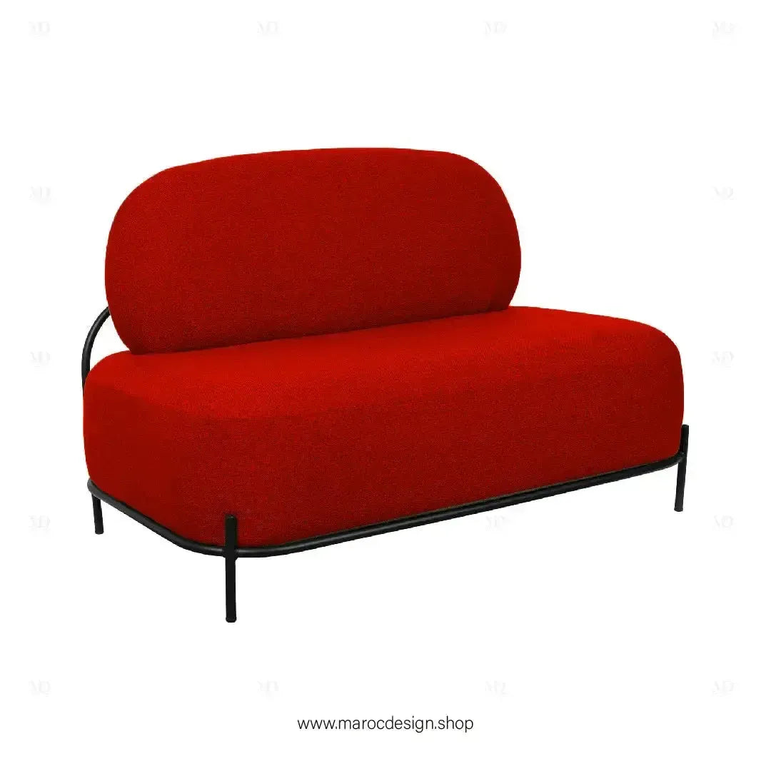 ALPINO Canapés et Fauteuils luxe et Confort Maroc Design-canapé, fauteil, Pouf, Meridienne-Maroc Design-Blanc-Velour-Maroc Design
