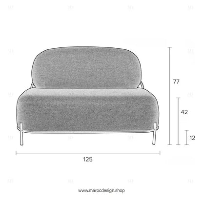 ALPINO Canapés et Fauteuils luxe et Confort Maroc Design-canapé, fauteil, Pouf, Meridienne-Maroc Design-Blanc-Velour-Maroc Design