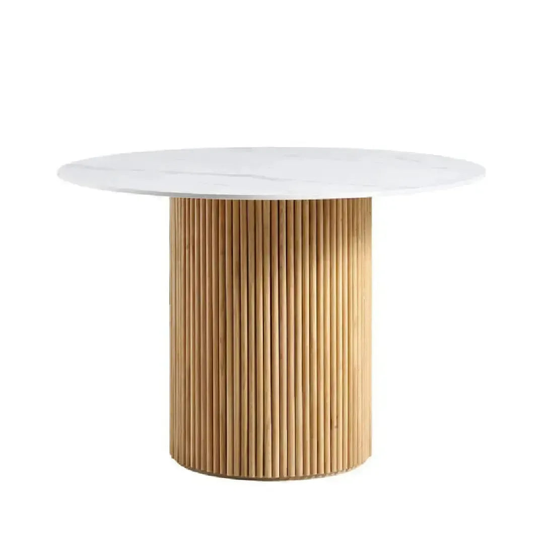 BAMBO TABLE À MANGER – Élégance Moderne pour Votre Salon ou Cuisine-Table à Manger-Maroc Design-80cm-Maroc Design