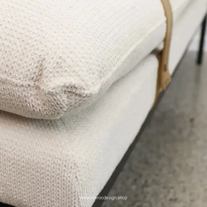 BAXTER Banc – Élégance et Confort en Tissu Crème par Maroc Design-Banc, Tabouret, Chambre, Réception-Maroc Design-Gris-Maroc Design