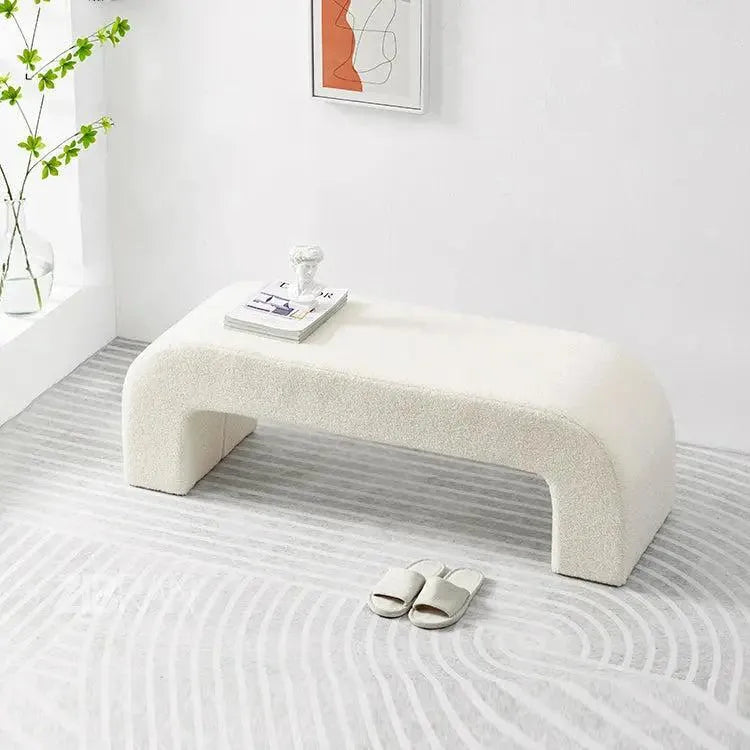 BRIDG canapé banc - tabouret-Banc, Tabouret, Chambre, Réception-Maroc Design-Blanc-Maroc Design