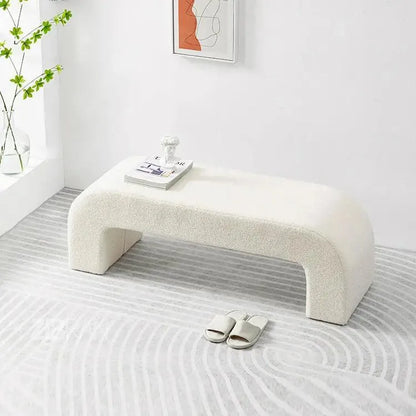 BRIDG canapé banc - tabouret-Banc, Tabouret, Chambre, Réception-Maroc Design-Blanc-Maroc Design