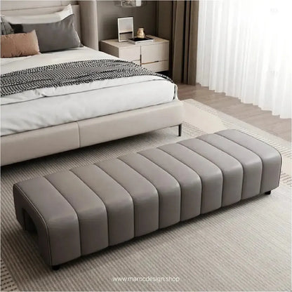 CAMEL, le banc qui vous offre un mélange parfait de confort et de sophistication By Maroc Design-Banc, Tabouret, Chambre, Réception-Maroc Design-Gris-100-Maroc Design