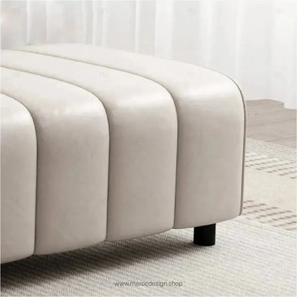 CAMEL, le banc qui vous offre un mélange parfait de confort et de sophistication By Maroc Design-Banc, Tabouret, Chambre, Réception-Maroc Design-Gris-100-Maroc Design