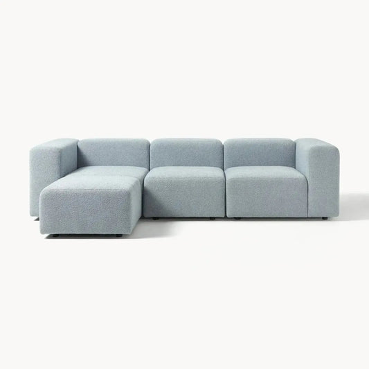 CASTA Canapé 3 Place + Pouf – Élégance et Confort Modulables-canapé, fauteil, Meridienne,-Maroc Design-Velour-Maroc Design