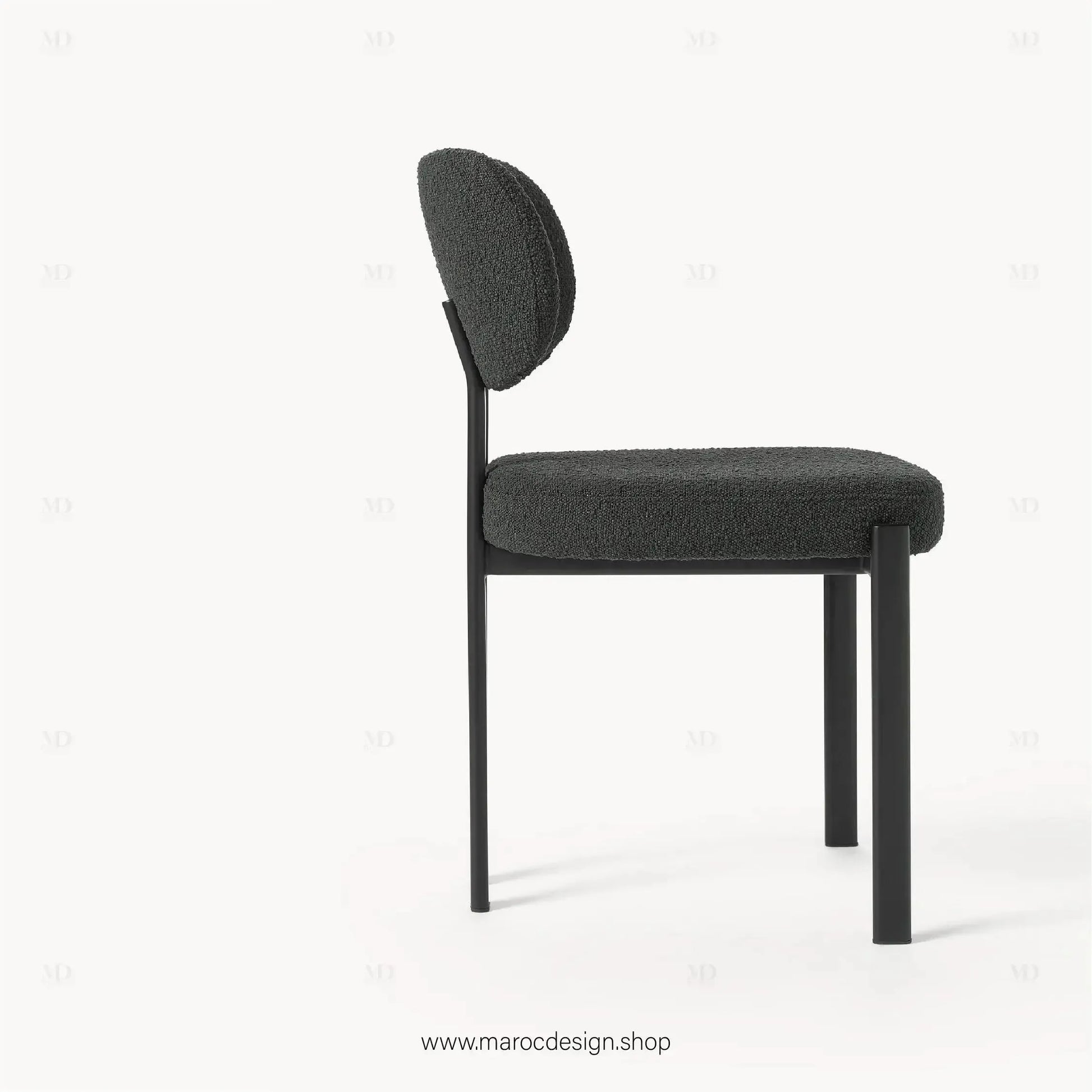 CASTRO - La Chaise minimaliste adapté pour Salle à manger ou Bureau-Chaise, Table à Manger,-Maroc Design-Blanc-Maroc Design