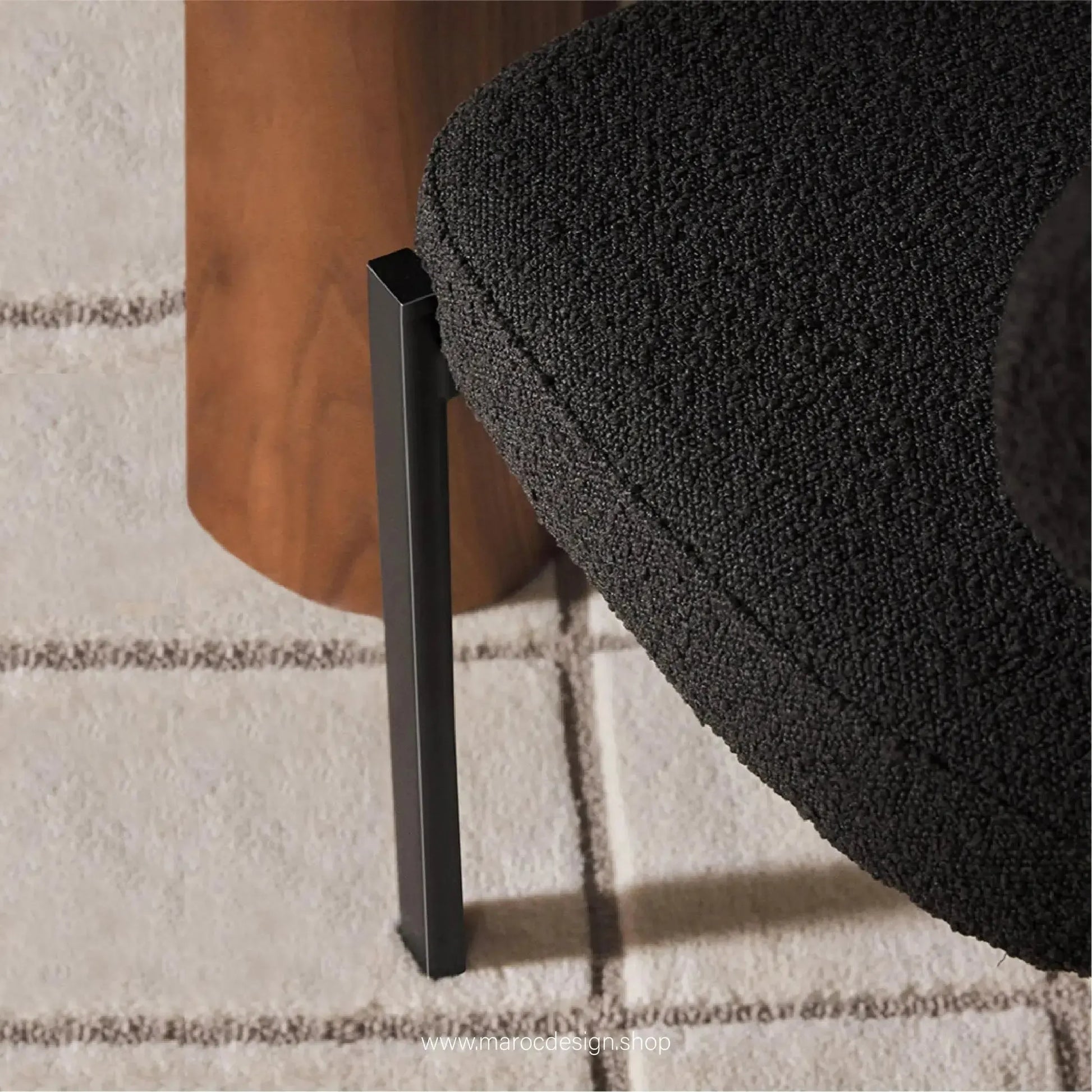 CASTRO - La Chaise minimaliste adapté pour Salle à manger ou Bureau-Chaise, Table à Manger,-Maroc Design-Blanc-Maroc Design