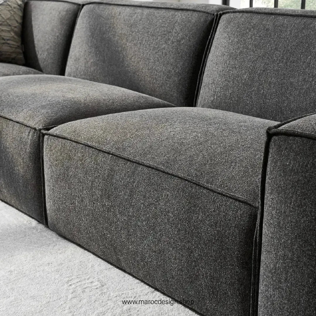 Canapé 2 Places / BOXTER / Sophistication et Confort-canapé, fauteil, Meridienne,-Maroc Design-Velour-Maroc Design