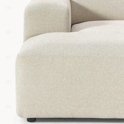 Canapé 2 Places XL MELVANA – Beige Clair Modulaire | Maroc Design-canapé, fauteil, Pouf, Meridienne-Maroc Design-Maroc Design