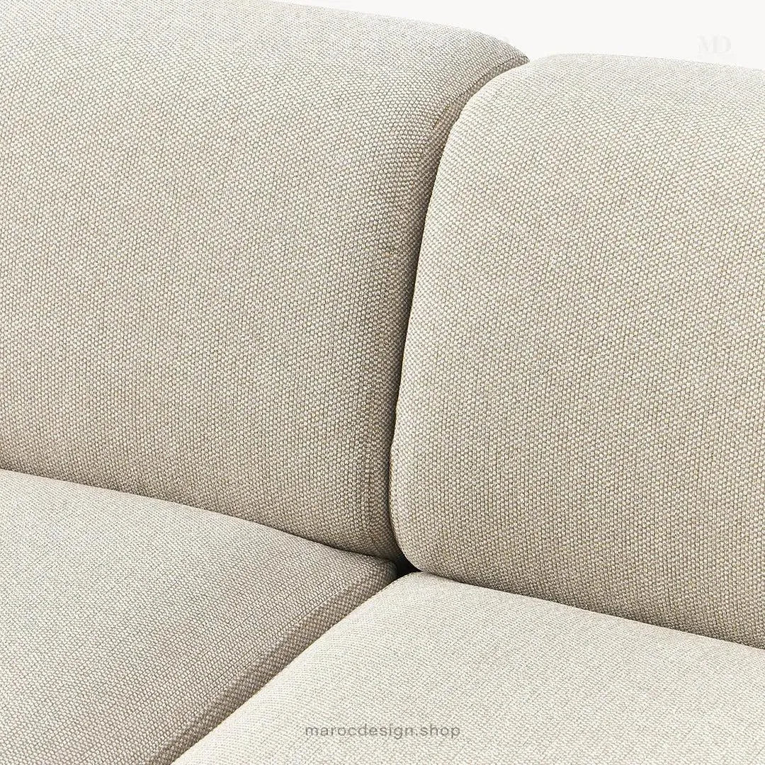Canapé 2 Places XL MELVANA – Beige Clair Modulaire | Maroc Design-canapé, fauteil, Pouf, Meridienne-Maroc Design-Maroc Design