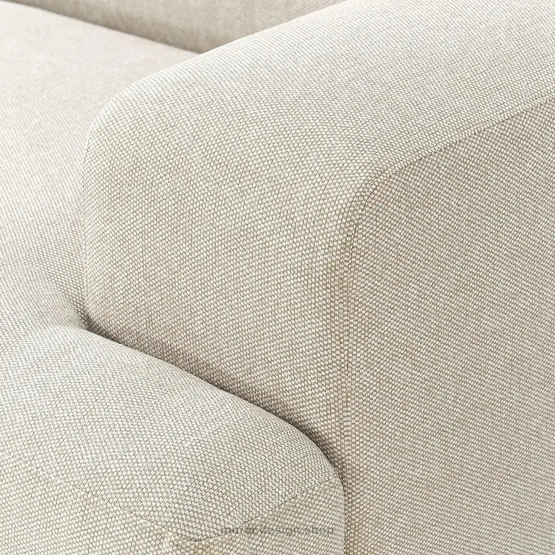 Canapé 2 Places XL MELVANA – Beige Clair Modulaire | Maroc Design-canapé, fauteil, Pouf, Meridienne-Maroc Design-Maroc Design