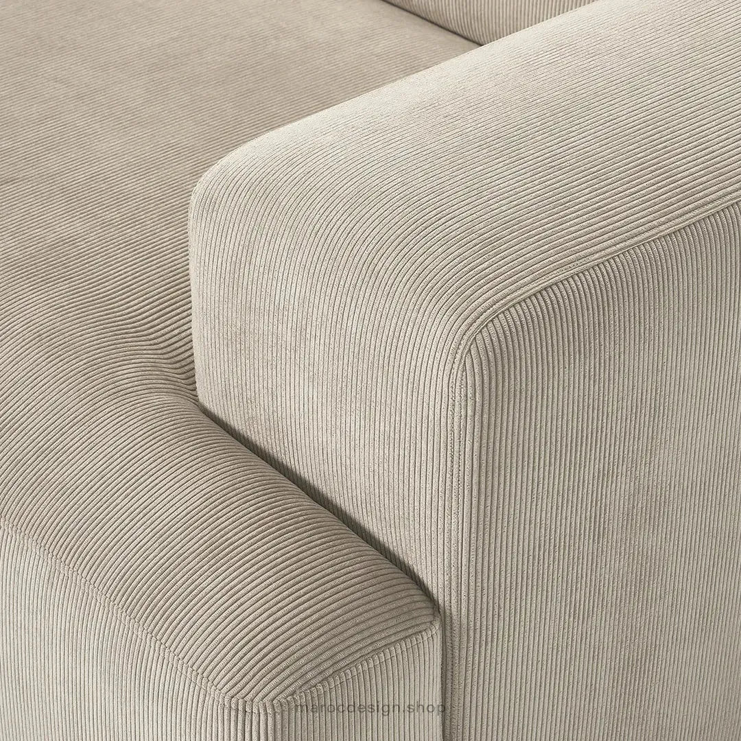 Canapé 2 Places XL MELVANA – Beige Modulaire | Maroc Design-canapé, fauteil, Pouf, Meridienne-Maroc Design-Maroc Design