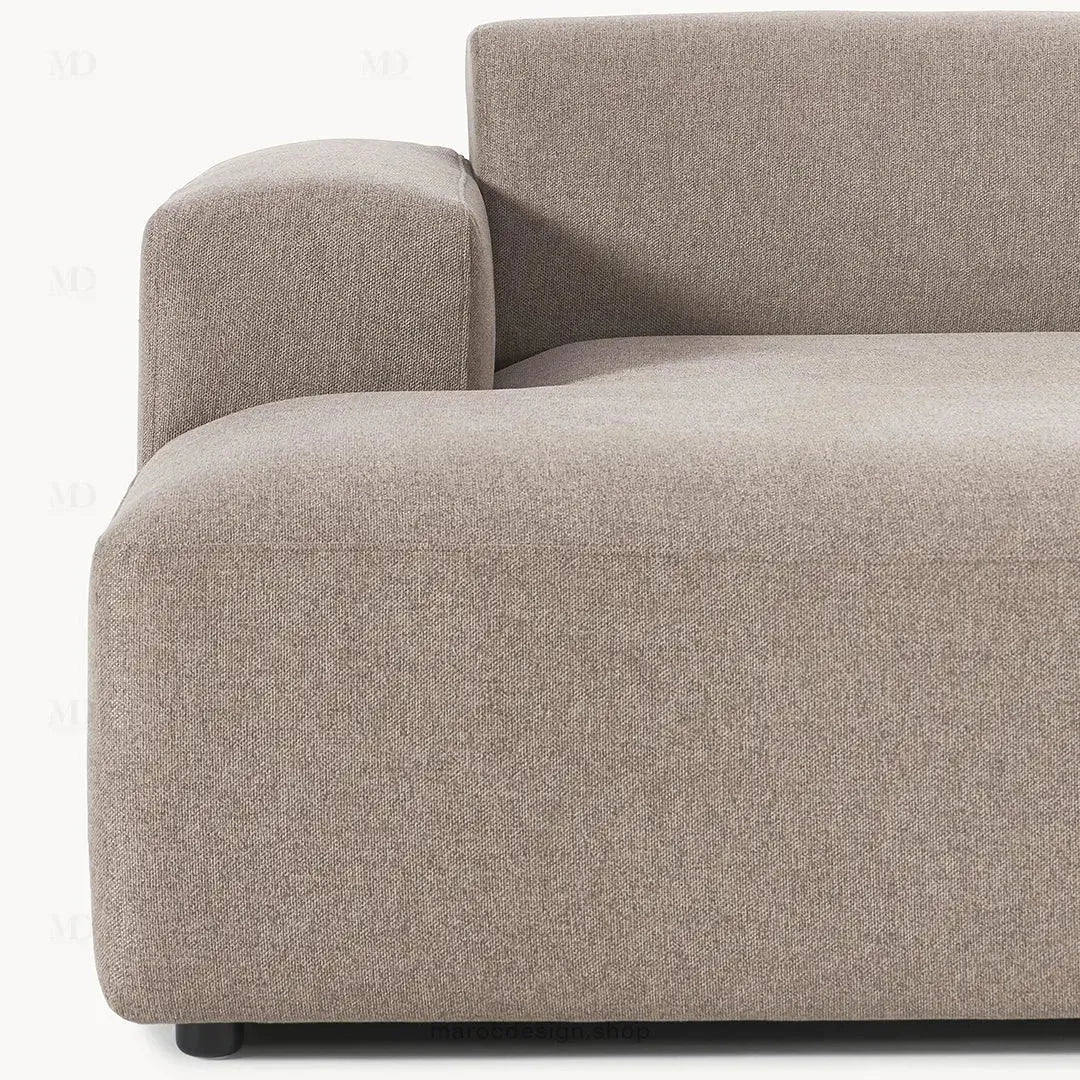 Canapé 2 Places XL MELVANA – Beige Taupe Modulaire | Maroc Design-canapé, fauteil, Pouf, Meridienne-Maroc Design-Maroc Design