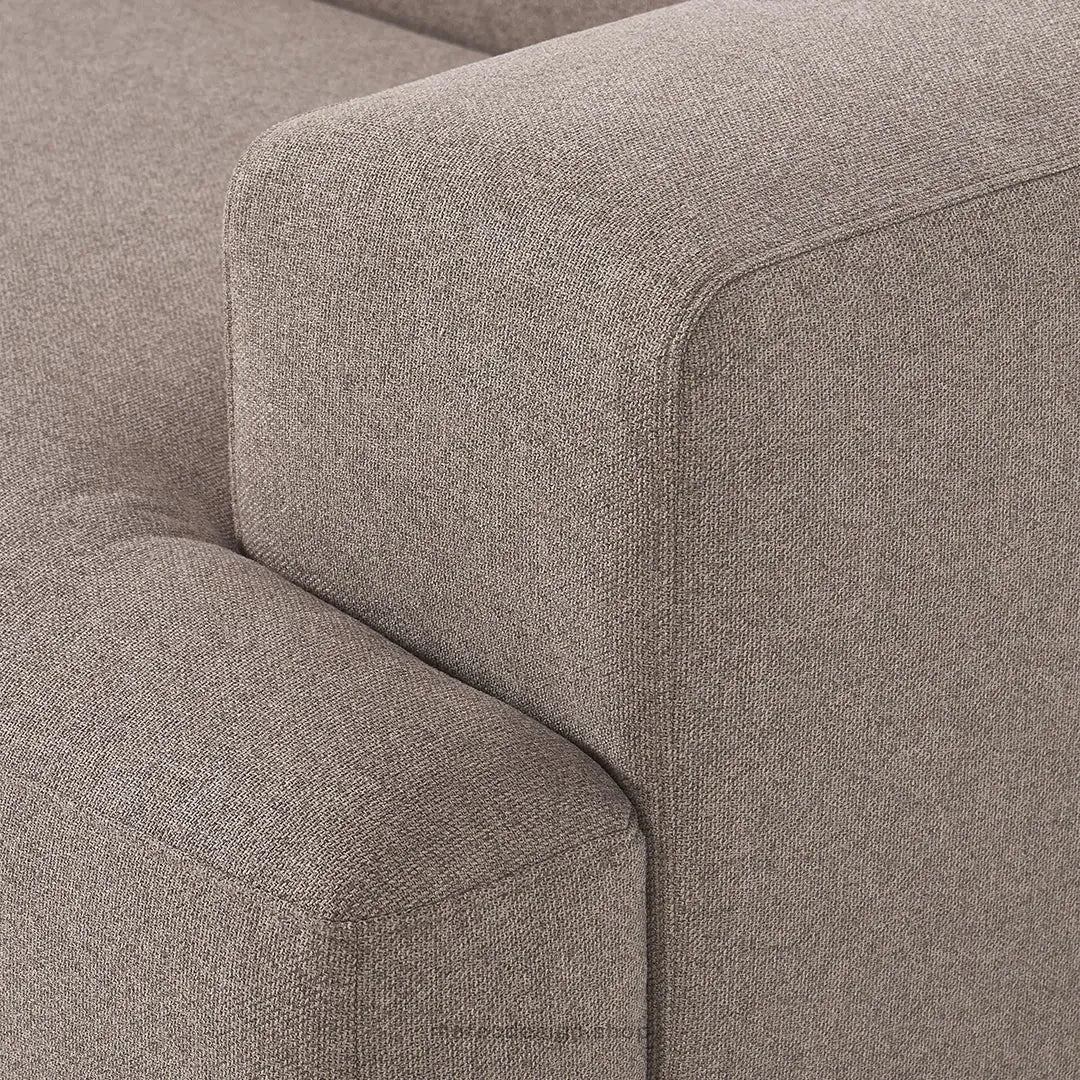 Canapé 2 Places XL MELVANA – Beige Taupe Modulaire | Maroc Design-canapé, fauteil, Pouf, Meridienne-Maroc Design-Maroc Design