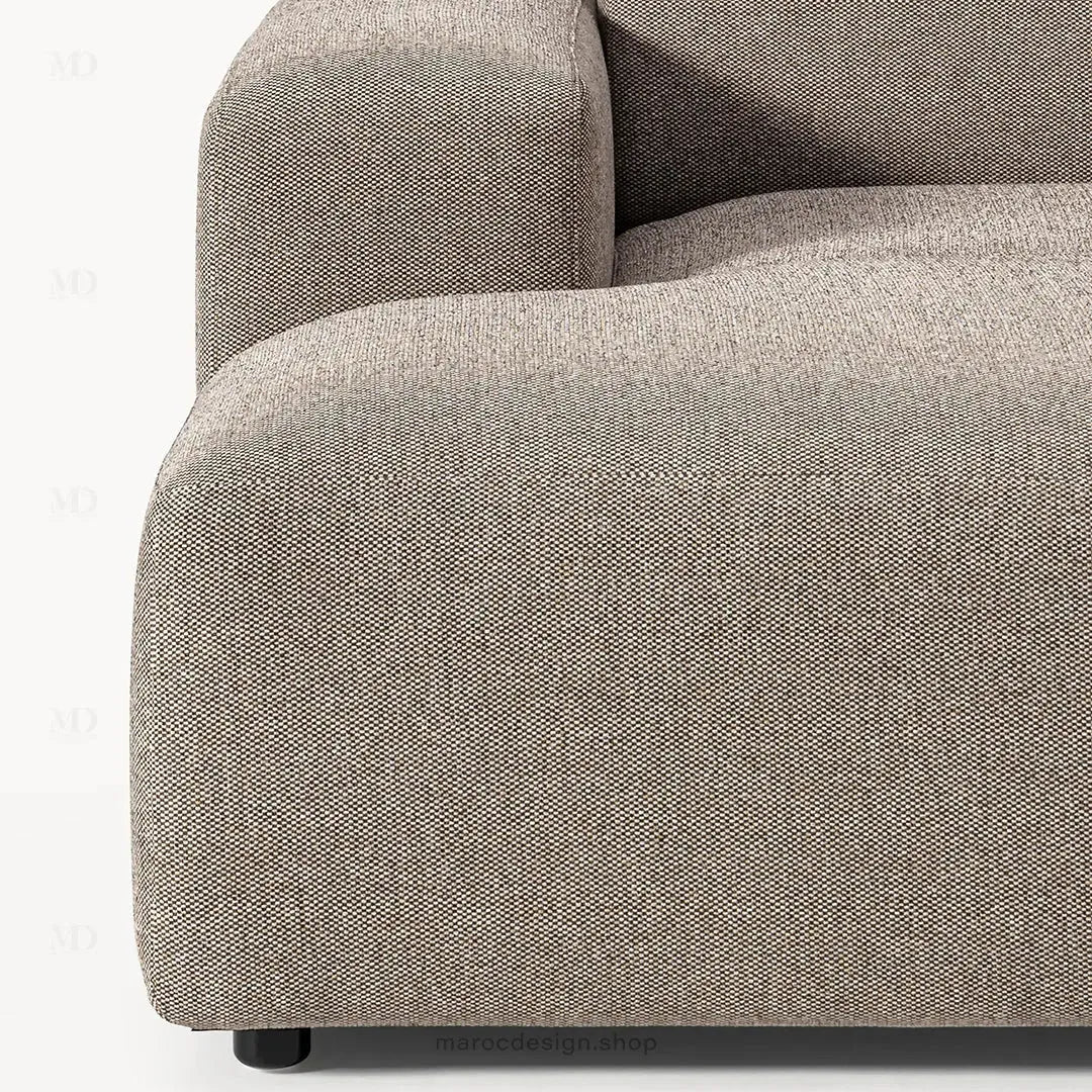 Canapé 2 Places XL MELVANA – Grège Modulaire | Maroc Design-canapé, fauteil, Pouf, Meridienne-Maroc Design-Maroc Design