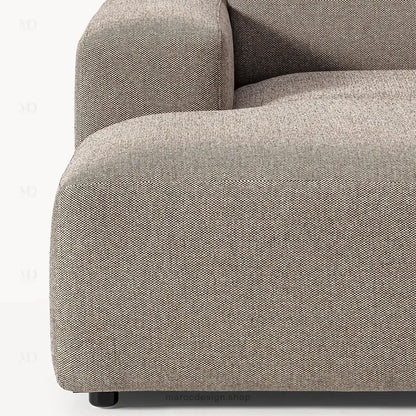 Canapé 2 Places XL MELVANA – Grège Modulaire | Maroc Design-canapé, fauteil, Pouf, Meridienne-Maroc Design-Maroc Design