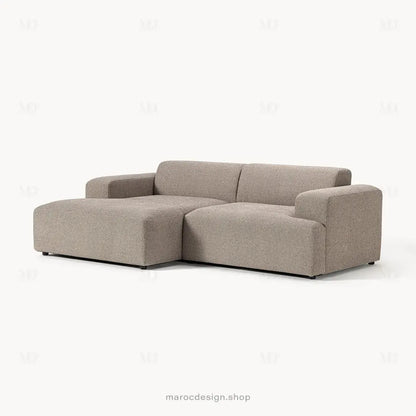 Canapé 2 Places XL MELVANA – Grège Modulaire | Maroc Design-canapé, fauteil, Pouf, Meridienne-Maroc Design-Maroc Design