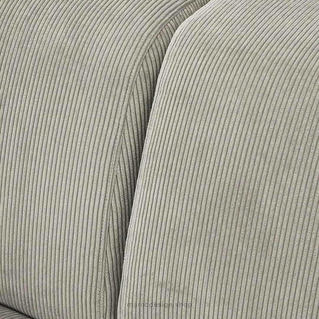 Canapé 2 Places XL MELVANA – Gris Clair Modulaire | Maroc Design-canapé, fauteil, Pouf, Meridienne-Maroc Design-Maroc Design