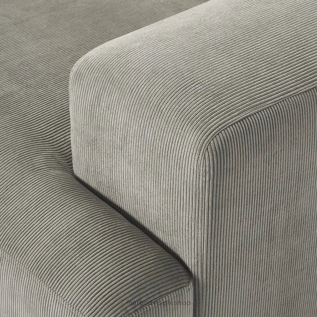 Canapé 2 Places XL MELVANA – Gris Clair Modulaire | Maroc Design-canapé, fauteil, Pouf, Meridienne-Maroc Design-Maroc Design