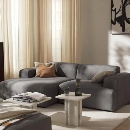 Canapé 2 Places XL MELVANA – Gris Foncé | Maroc Design-canapé, fauteil, Pouf, Meridienne-Maroc Design-Maroc Design