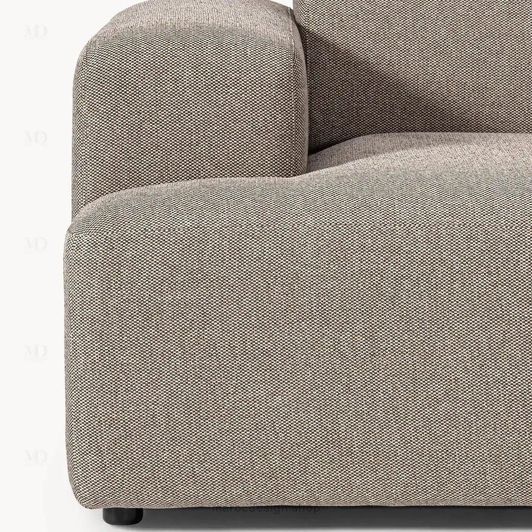Canapé 3 Places Droit MELVANA – Grège | Maroc Design-canapé, fauteil, Pouf, Meridienne-Maroc Design-Sans Pouf-Maroc Design