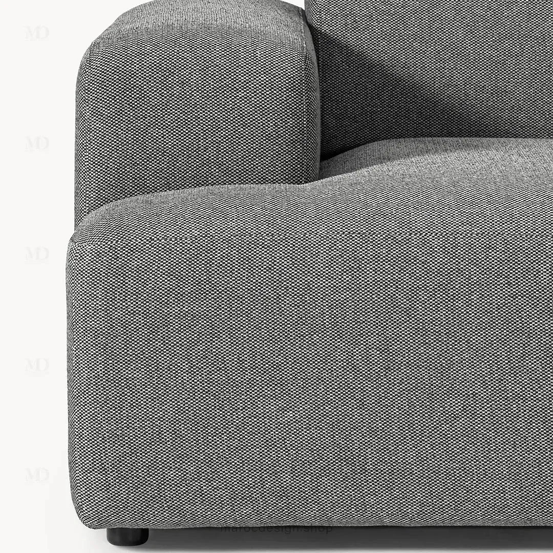 Canapé 3 Places Droit MELVANA – Gris Souris | Élégance & Confort | Maroc Design-canapé, fauteil, Pouf, Meridienne-Maroc Design-Sans Pouf-Maroc Design