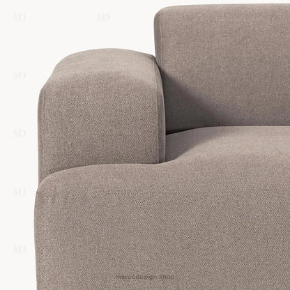 Canapé 3 Places Droit MELVANA – Taupe | Maroc Design-canapé, fauteil, Pouf, Meridienne-Maroc Design-Sans Pouf-Maroc Design