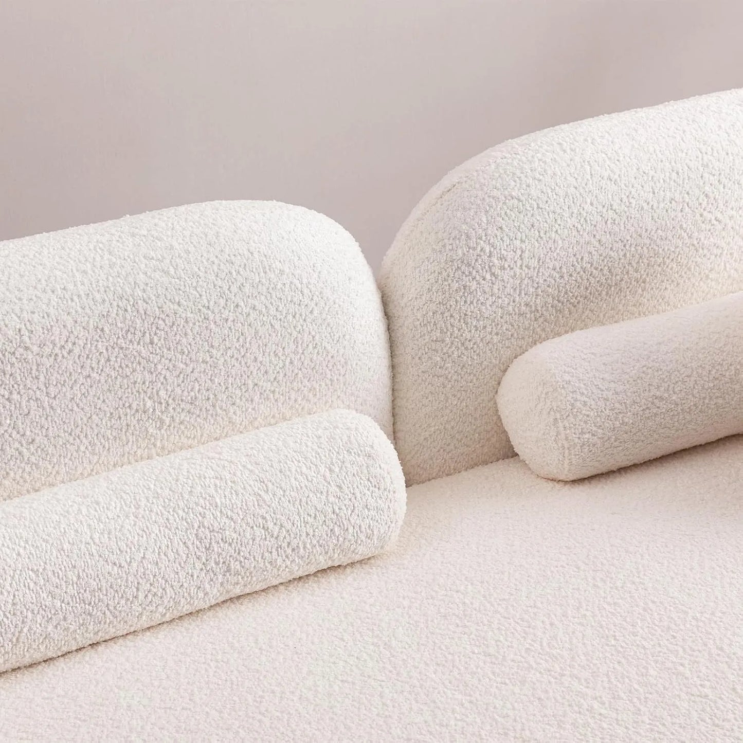 Canapé DIZER Maroc Design – Canapé Moderne en Tissu Bouclette Blanc pour Salon Élégant et Confortable | Maroc Design-canapé, fauteil, Meridienne,-Maroc Design-180cm-Maroc Design