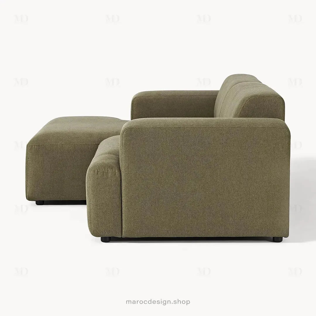 Canapé MELVANA 2 Places XL – Vert Solitaire | Maroc Design-canapé, fauteil, Pouf, Meridienne-Maroc Design-Maroc Design