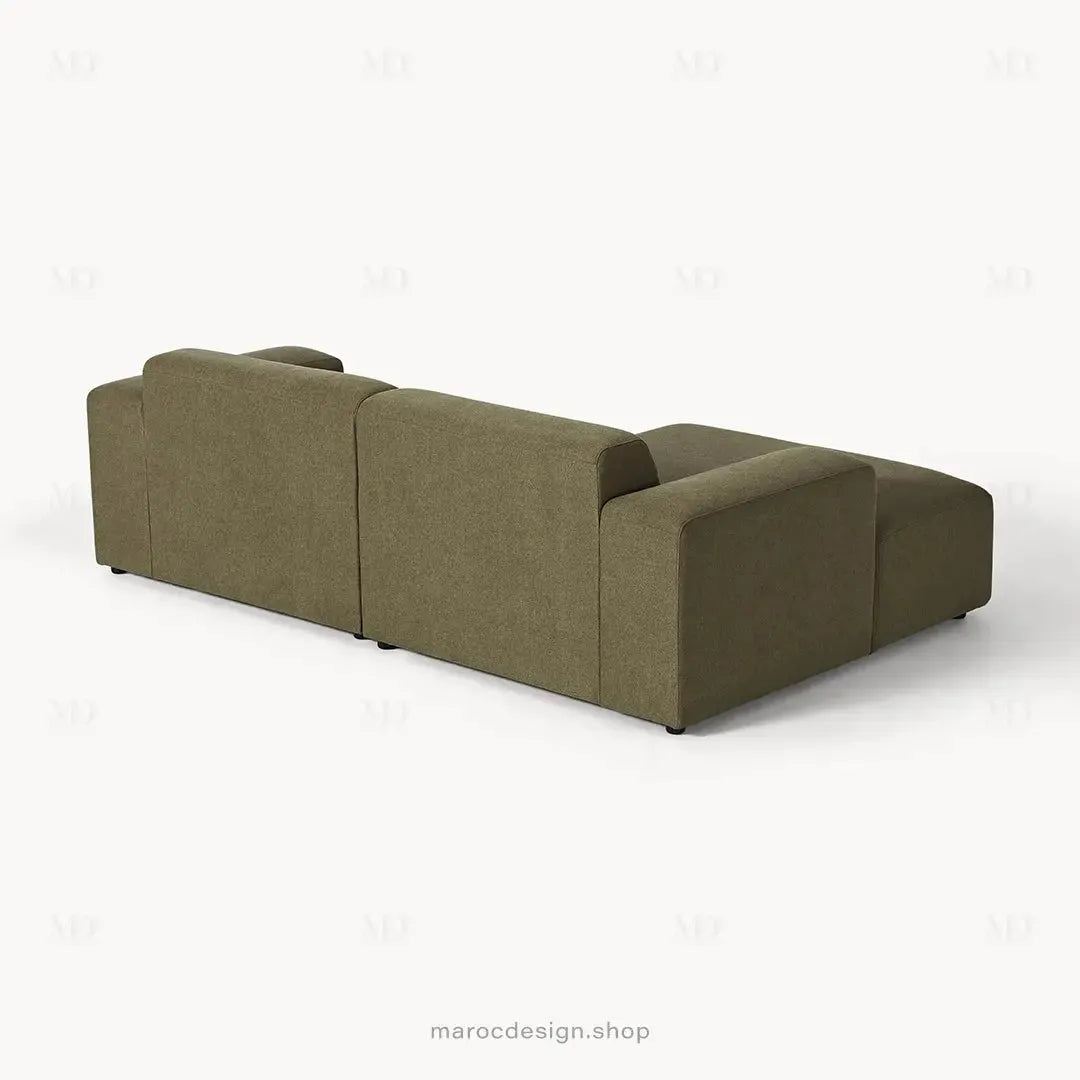 Canapé MELVANA 2 Places XL – Vert Solitaire | Maroc Design-canapé, fauteil, Pouf, Meridienne-Maroc Design-Maroc Design