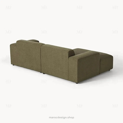 Canapé MELVANA 2 Places XL – Vert Solitaire | Maroc Design-canapé, fauteil, Pouf, Meridienne-Maroc Design-Maroc Design