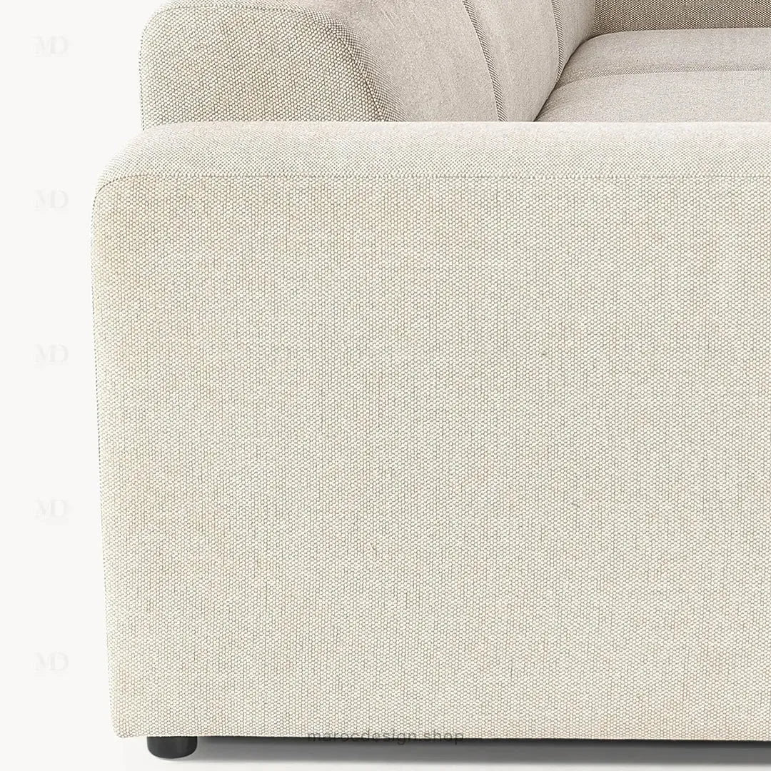 Canapé MELVANA 5 PLACES XXL Blanc-Cassé – Confort et Élégance | Maroc Design-canapé, fauteil, Pouf, Meridienne-Maroc Design-Maroc Design
