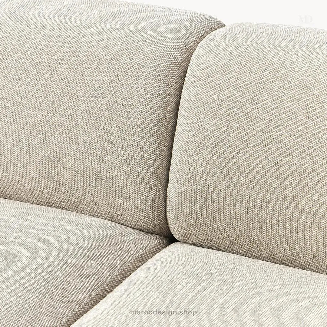 Canapé MELVANA 5 PLACES XXL Blanc-Cassé – Confort et Élégance | Maroc Design-canapé, fauteil, Pouf, Meridienne-Maroc Design-Maroc Design