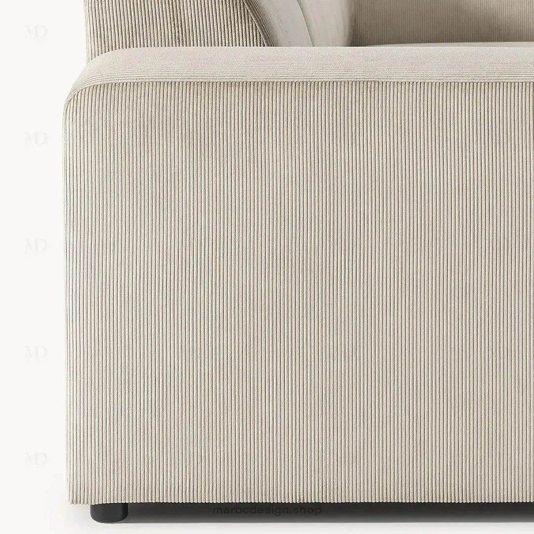 Canapé Melvana XXL 5 Places Beige – Confort et Design | Maroc Design-canapé, fauteil, Pouf, Meridienne-Maroc Design-Maroc Design