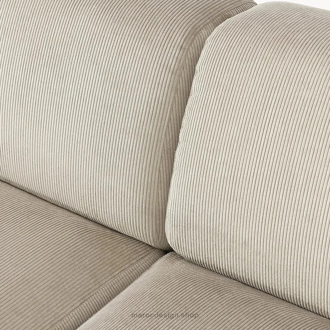 Canapé Melvana XXL 5 Places Beige – Confort et Design | Maroc Design-canapé, fauteil, Pouf, Meridienne-Maroc Design-Maroc Design