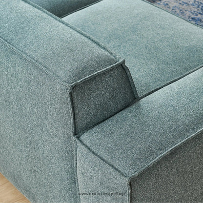 Canapé avec Accoudoir Droit BOXTER - Élégance Moderne et Modulabilité-canapé, fauteil, Meridienne,-Maroc Design-Noir-Maroc Design