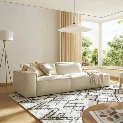 Canapé avec Accoudoir Gauche BOXTER - Élégance Moderne et Modulabilité-canapé, fauteil, Meridienne,-Maroc Design-Noir-Maroc Design